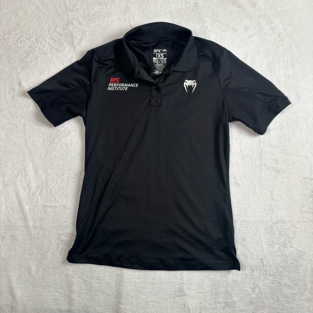 UFC Venum Performance Institute Black Short Sleeve Polo Shirt Women's XS